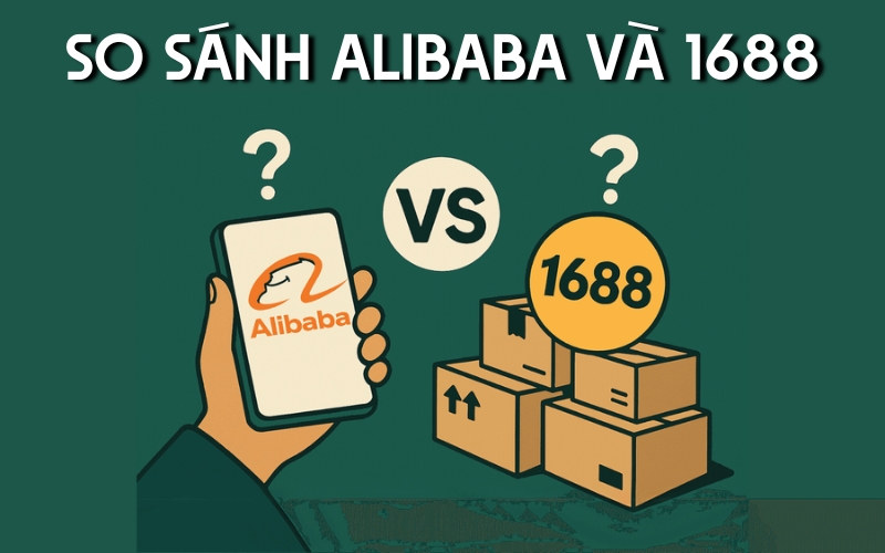 so sánh Alibaba và 1688