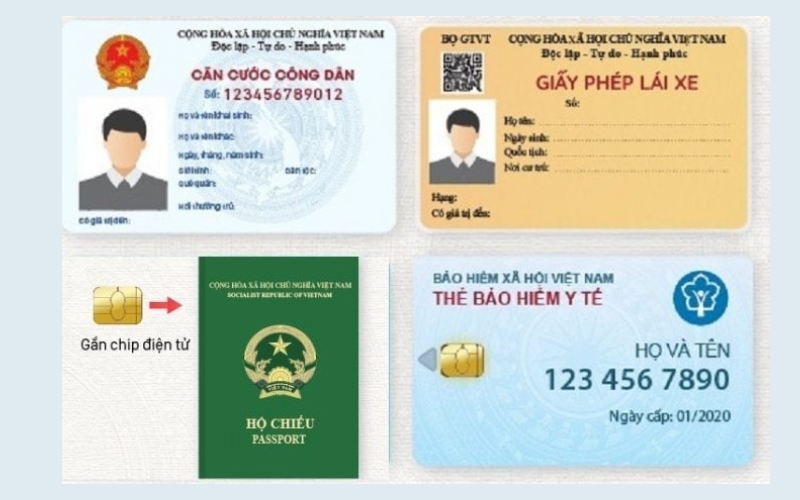 mang các loại giấy tờ cá nhân