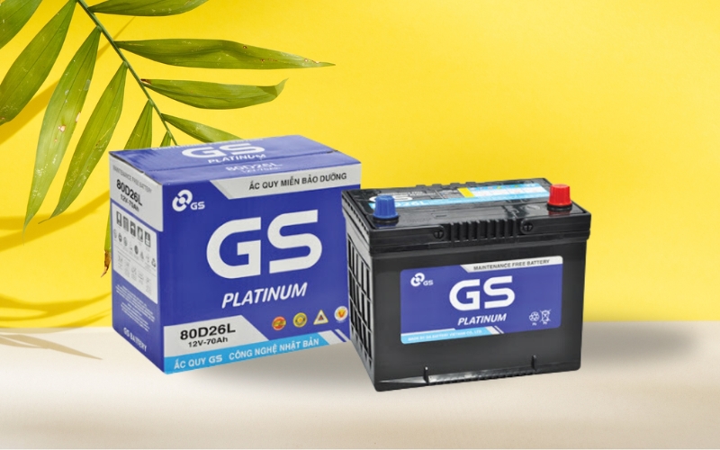 Bình ắc quy ô tô tại Ắc Quy Việt Nhật thương hiệu GS