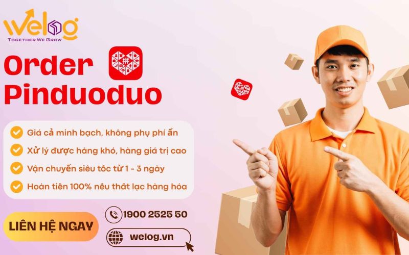 đơn vị order pinduoduo Welog